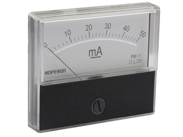 0 - 50mA Panel Meter 70 x 60mm | 124-326